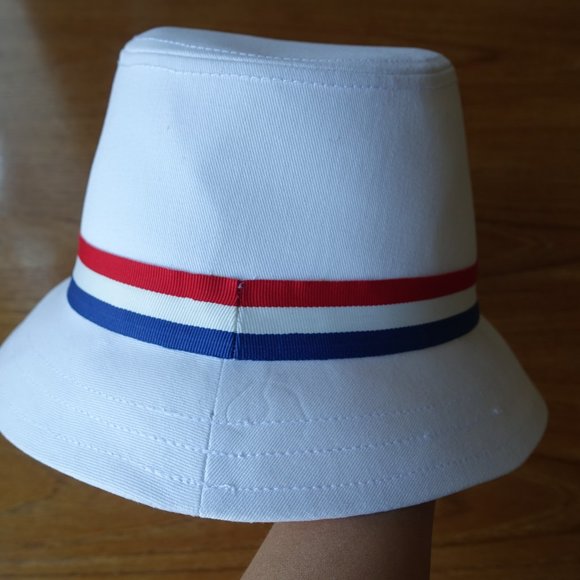 Adidas white cotton fedora hat Medium MED - Picture 4 of 14